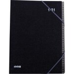 Trieur couverture noire grainée 31 compartiments numériques
