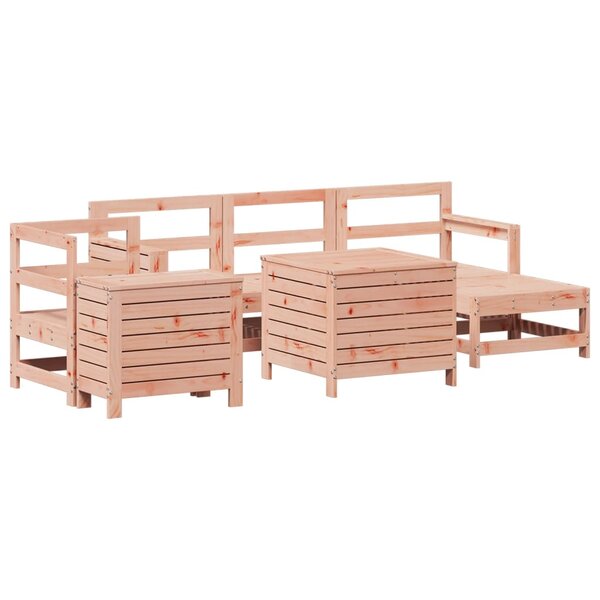 vidaXL Salon de jardin 7 Pièces bois massif sapin de douglas