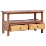 vidaXL Meuble TV 90x40x50 cm Bois de récupération massif