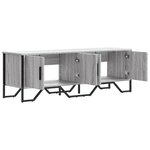 vidaXL Meuble TV sonoma gris 122x34x41 cm bois d'ingénierie
