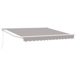 Store Rétractable Manuel vidaXL Gris 350x250 cm