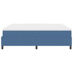 vidaXL Lit à Ressorts avec Matelas Bleu 200x200 cm Tissu en Velours Côtelé