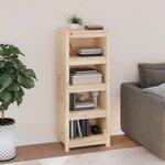 vidaXL Bibliothèque 50x35x125 5 cm Bois de pin massif