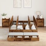 vidaXL Cadre de lit en bois ancien 120x200 cm