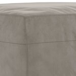 vidaXL Repose-pied Gris clair 60x50x41 cm Velours
