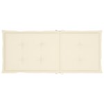 vidaXL Chaises inclinables de jardin lot de 2 et coussins Bois acacia