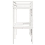 vidaXL Cadre de lit superposé sans matelas blanc 75x190 cm pin massif