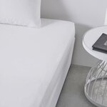 Drap housse - 160 x 200+23 cm uni - Craie