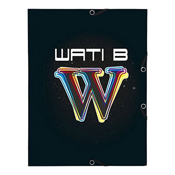 Exacompta : wati b : chemise à élastiques 3 rabats polypro a4 - w multicouleurs