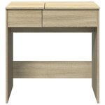vidaXL Coiffeuse avec miroir chêne sonoma 73x46 5x120 cm