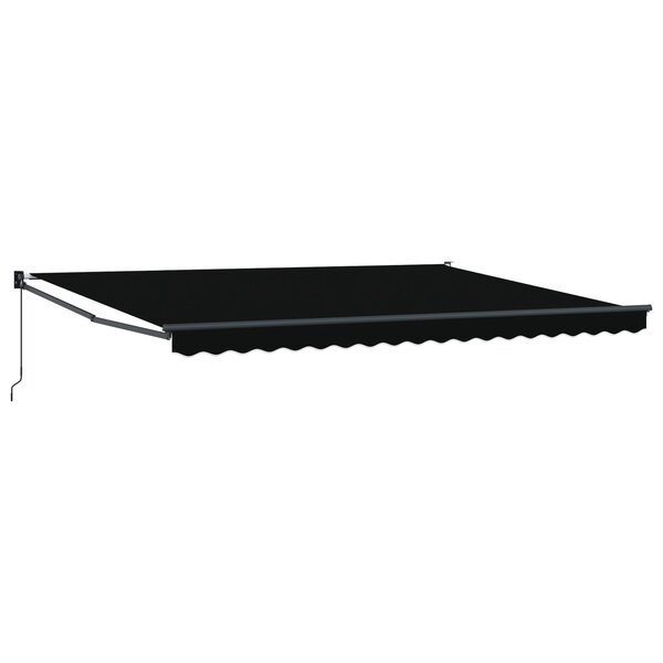Store rétractable manuel vidaXL Noir 450x300 cm