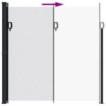 vidaXL Auvent latéral rétractable blanc 200x300 cm