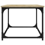 vidaXL Table basse Chêne sonoma 102x50x40 cm Bois d'ingénierie et fer
