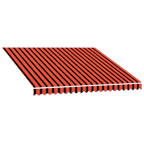 vidaXL Toile d'auvent Orange et marron 300x250 cm
