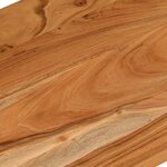 vidaXL Dessus de bureau 140x50x2 5 cm rectangulaire bois massif acacia