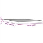 vidaXL Cadre de lit cire marron 140x190 cm bois de pin massif