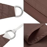 vidaXL Voile de parasol tissu oxford rectangulaire 2 5x4 5 m marron