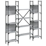vidaXL Bibliothèque sonoma gris 155 5x24x166 5 cm bois d'ingénierie
