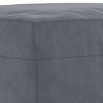 vidaXL Ensemble de canapés 3 Pièces avec coussins Gris foncé Velours