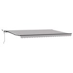 vidaXL Auvent Rétractable Automatique avec LED Gris Clair 500x350 cm