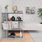 vidaXL Bibliothèque/Cloison Sonoma gris 80x24x96 cm Bois d'ingénierie