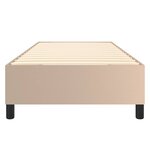 vidaXL Cadre de lit sans matelas cappuccino 100x200 cm similicuir
