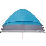 vidaXL Tente familiale à dôme 6 personnes bleu imperméable