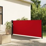 vidaXL Auvent latéral rétractable rouge 140x300 cm
