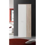 Armoire à chaussures MISCA chêne sonoma et blanc mat - 69 cm