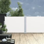 vidaXL Auvent latéral rétractable Crème 140 x 1000 cm
