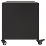 vidaXL Meuble TV noir 68x39x43 5 cm acier laminé à froid