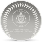 Pièce de monnaie en Argent 2 Dollars g 31.1 (1 oz) Millésime 2024 WORLD SERIES CHAMPIONS