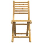 vidaXL Chaises pliables de jardin lot de 4 43x54x88 cm bambou