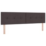 Tête de lit capitonnée brun foncé 180 cm en tissu