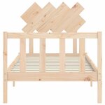 vidaXL Cadre de lit sans matelas 90x200 cm bois de pin massif