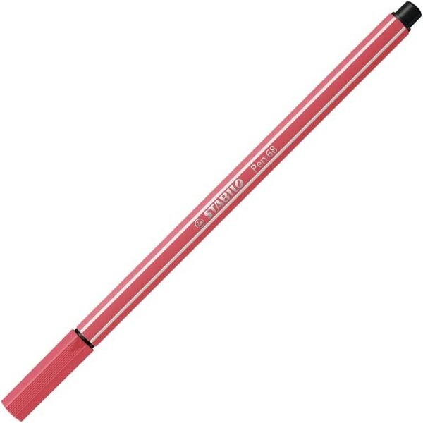 Stylo feutre pen 68  rouge terracotta stabilo