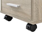 Caisson à roulettes mobile avec 5 tiroirs en MDF 63 cm beige 03_0001246