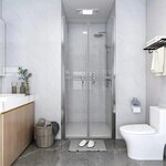 vidaXL Porte de douche ESG transparent 86x190 cm