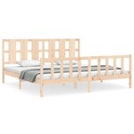vidaXL Cadre de lit sans matelas bois de pin massif