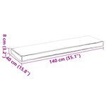 vidaXL Coussin de Palette pour Banc Gris 140x40x8 cm Tissu Oxford