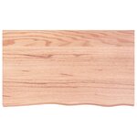 vidaXL Étagère murale marron clair bois chêne massif traité