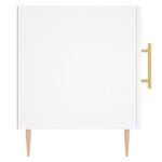 vidaXL Tables de chevet 2 Pièces blanc 40x40x50 cm bois d’ingénierie