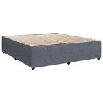 vidaXL Sommier à lattes de lit et matelas Gris foncé 180x200cm Velours