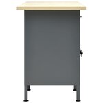 vidaXL Établi Noir 160x60x85 cm Acier