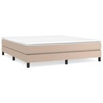 vidaXL Cadre de lit Cappuccino 160x200 cm Similicuir