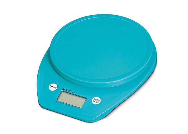 Pèse-lettres maulgoal , charge maximale 5000 g avec pile, bleu clair maul