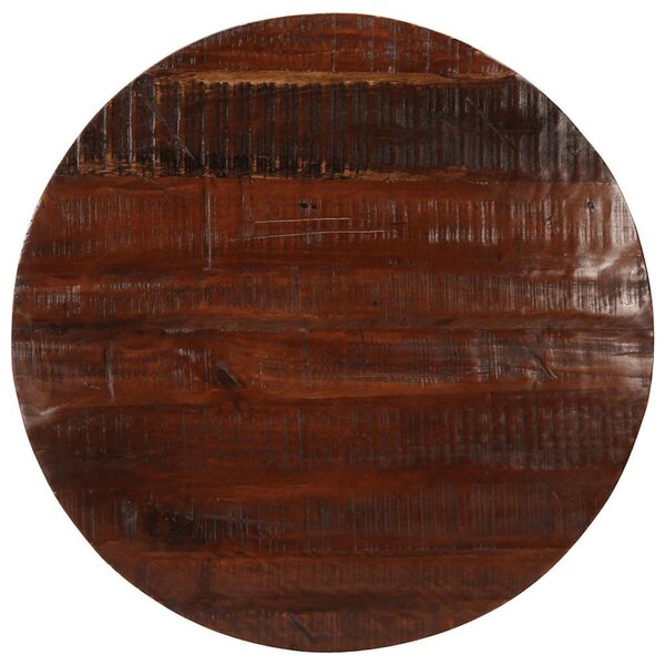 vidaXL Dessus de table Ø 80x2 5 cm rond bois massif de récupération
