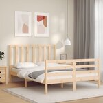 vidaXL Cadre de lit sans matelas 120x200 cm bois de pin massif