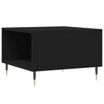 vidaXL Table basse noir 55x55x36 5 cm bois d'ingénierie