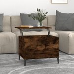 vidaXL Table basse Chêne fumé 60x44 5x45 cm Bois d'ingénierie